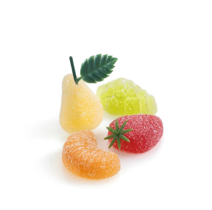 Fruit Deluxe Belgium Jelly Collection by Coco Chocolate artisan chocolate sweets in bright fruit colours
