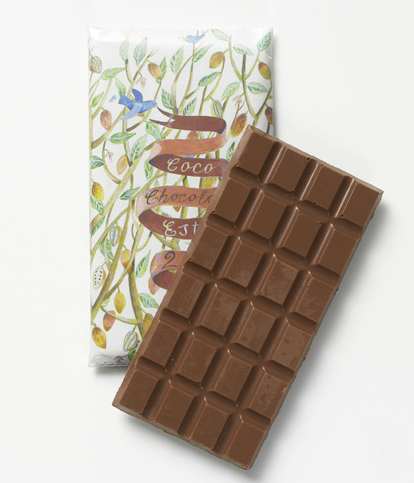 Geranium, Salted Carmel and Pinenut artisan chocolate by Coco Chocolate, milk chocolate gift assortment